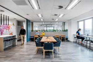 Không gian làm việc tự do cho văn phòng rộng và thoáng